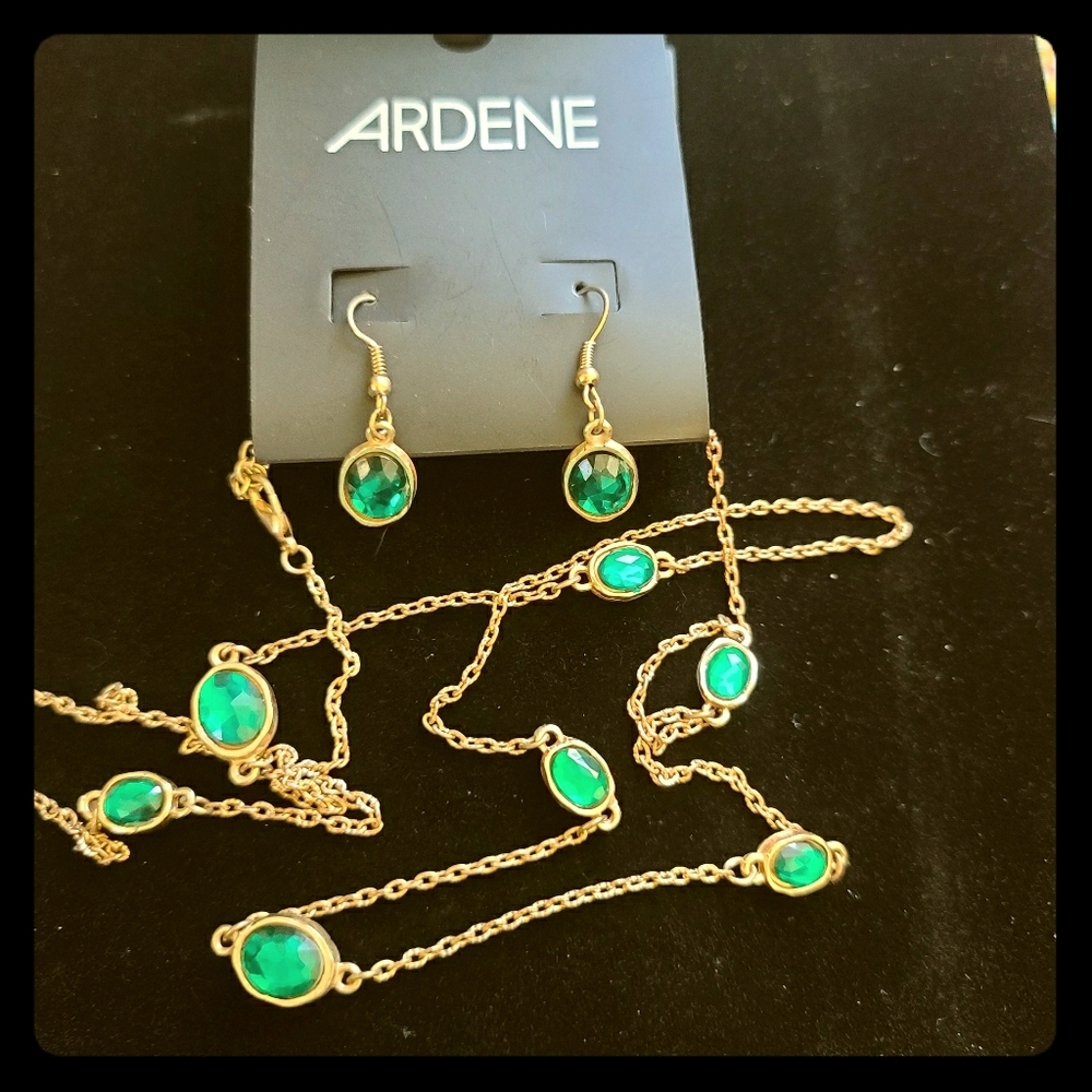 Ardene Long Necklace and Earrings